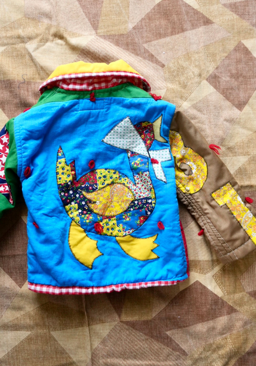 70's Applique Quilt Coat (3y)