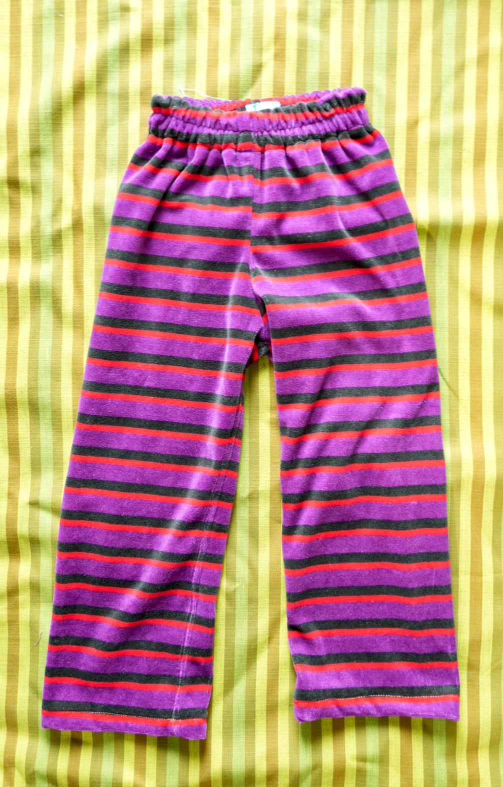 Stripe Velour Pantaloons (5y)