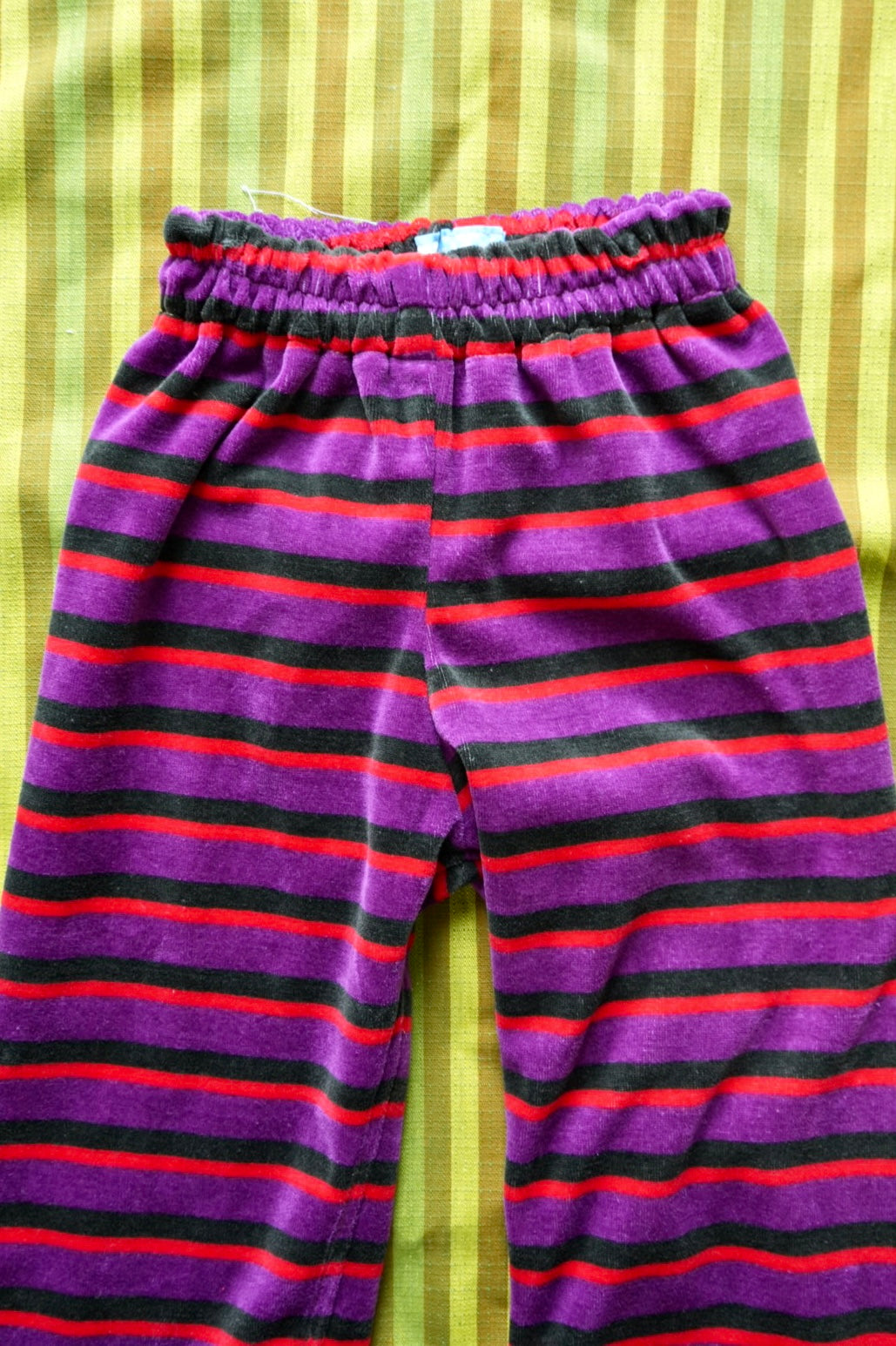 Stripe Velour Pantaloons (5y)