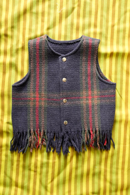 Fringe Blanket Vest (3-4Y)