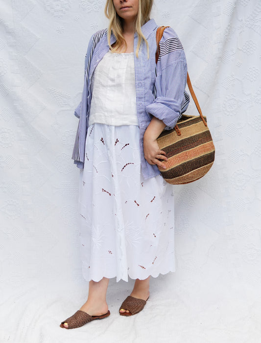 Piecework Stripe Button Up #2