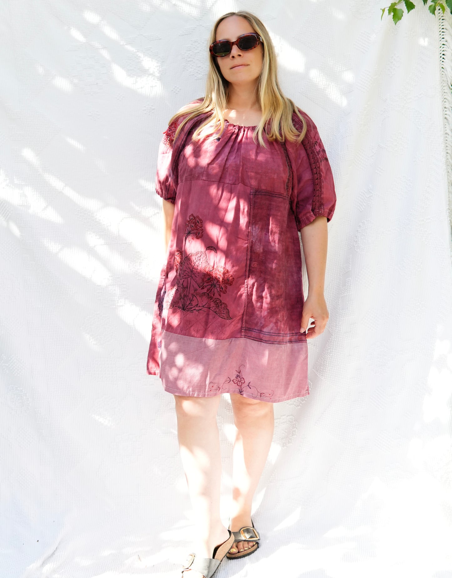 Embroidered Linens Cloud Dress