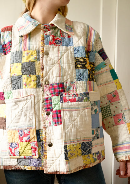 9 Patch Quilt Coat (M/L)