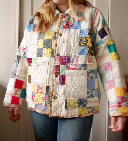 9 Patch Quilt Coat (M/L)