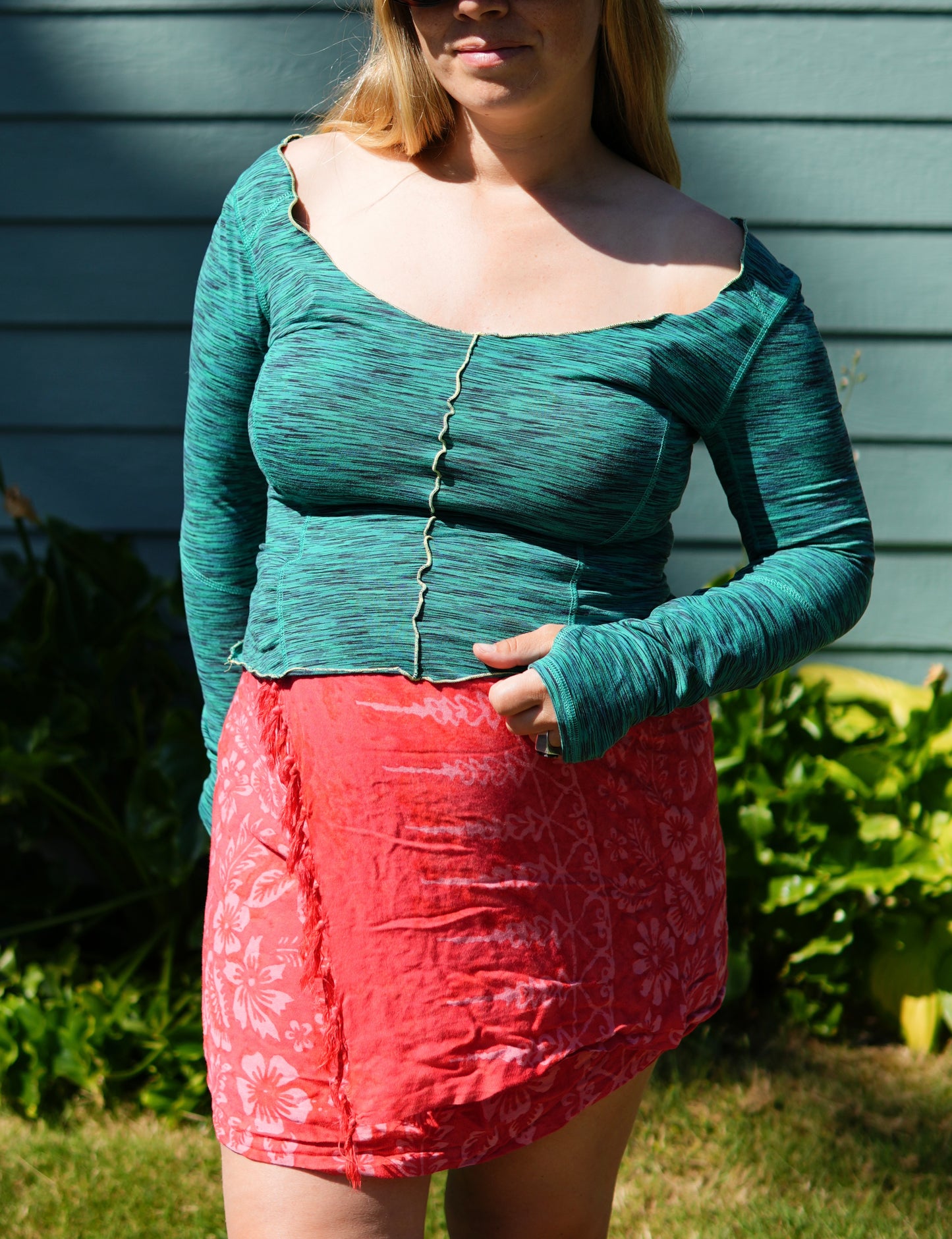 Contrast Sun Shirt #4