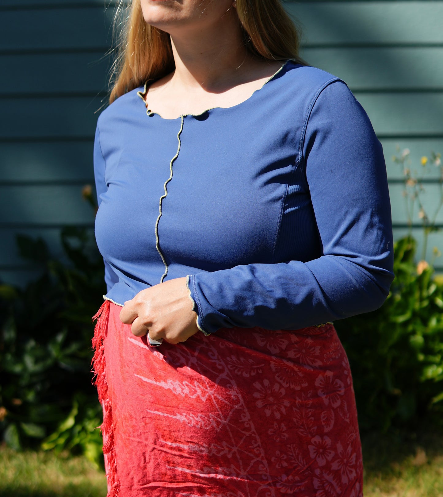 Contrast Sun Shirt #5
