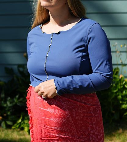 Contrast Sun Shirt #5