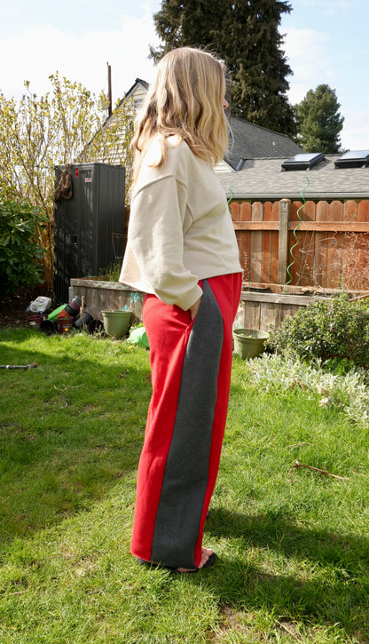 Wedge Sweats #3 (Red + Gray)