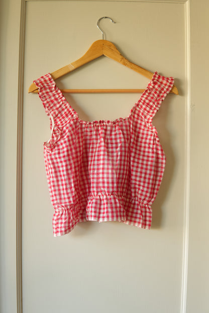 Gingham Crop Tank (S)