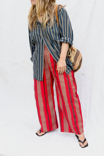 Panter Pants in Red/Sand (S/M)