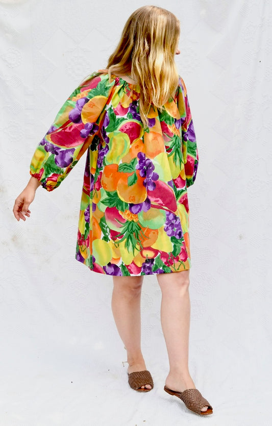 Fruit Bowl Gather Dress (up to 44" chest)