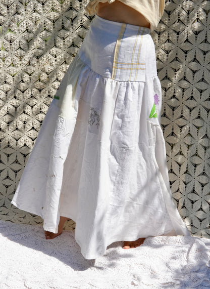 Tiered Linens Skirt (Size 2)