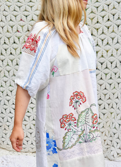 Embroidered Linens Cloud Dress