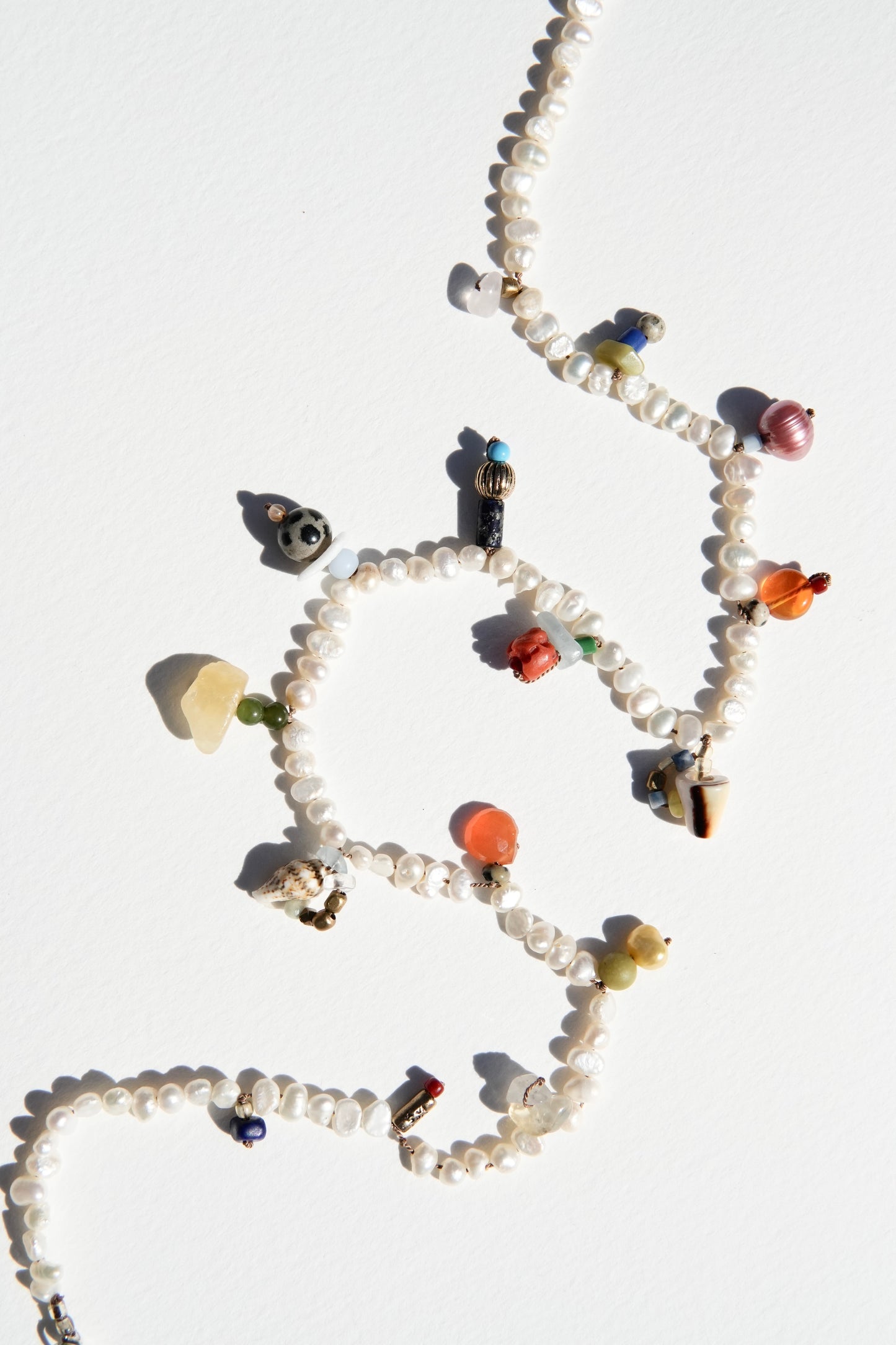Mini Pearl Charm Necklace