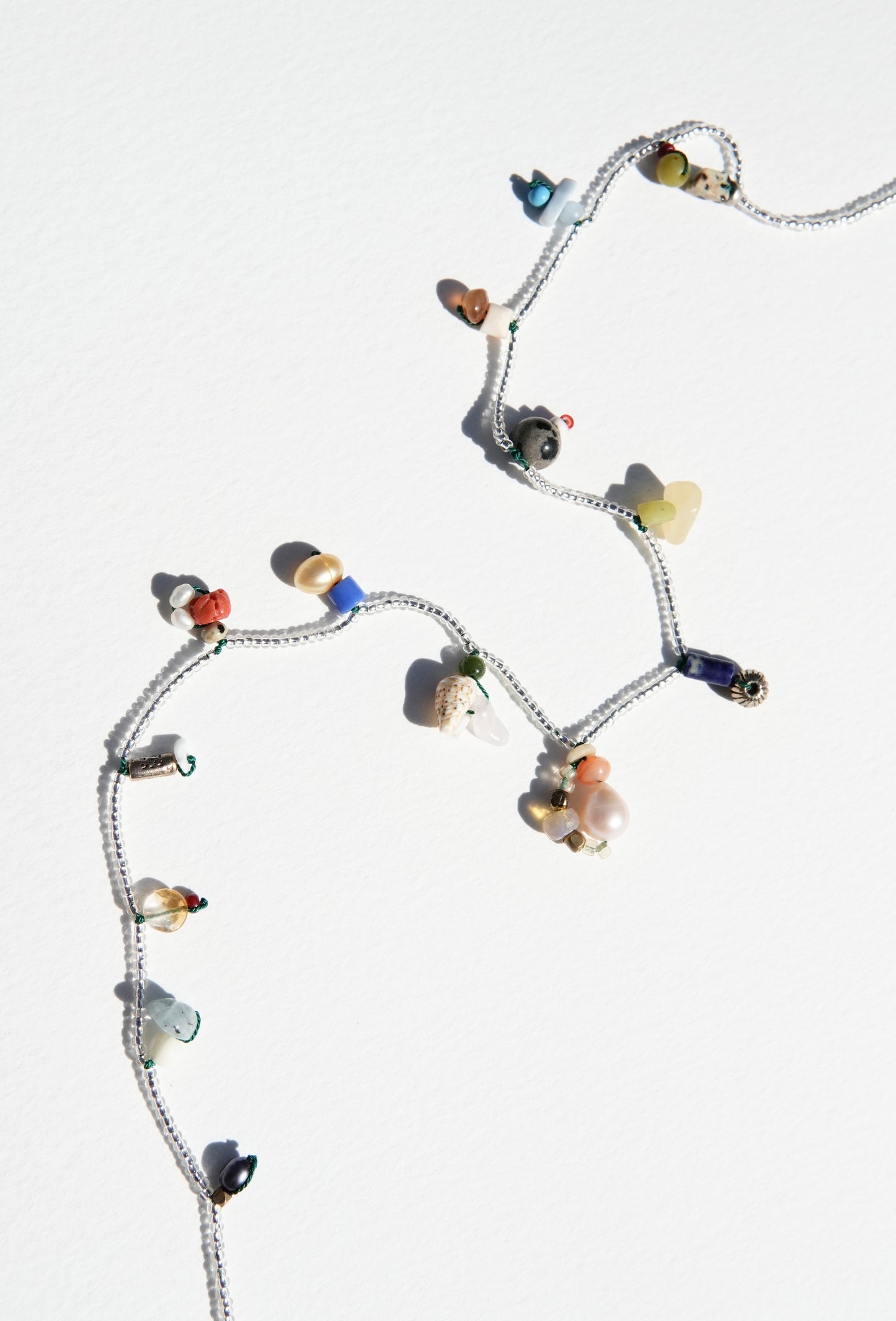 Silver Seed Charm Necklace