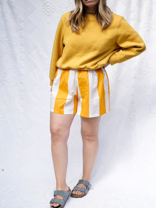 Wide Stripe Easy Shorts (M/L)