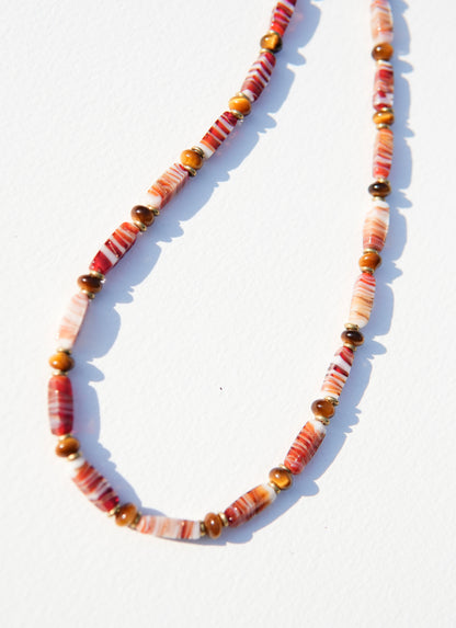 Pattern Strand #4 (vintage glass/tiger eye)