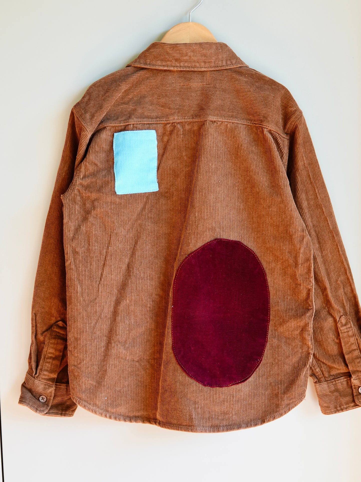 Brown Cord Patch Button Up (5/6y)