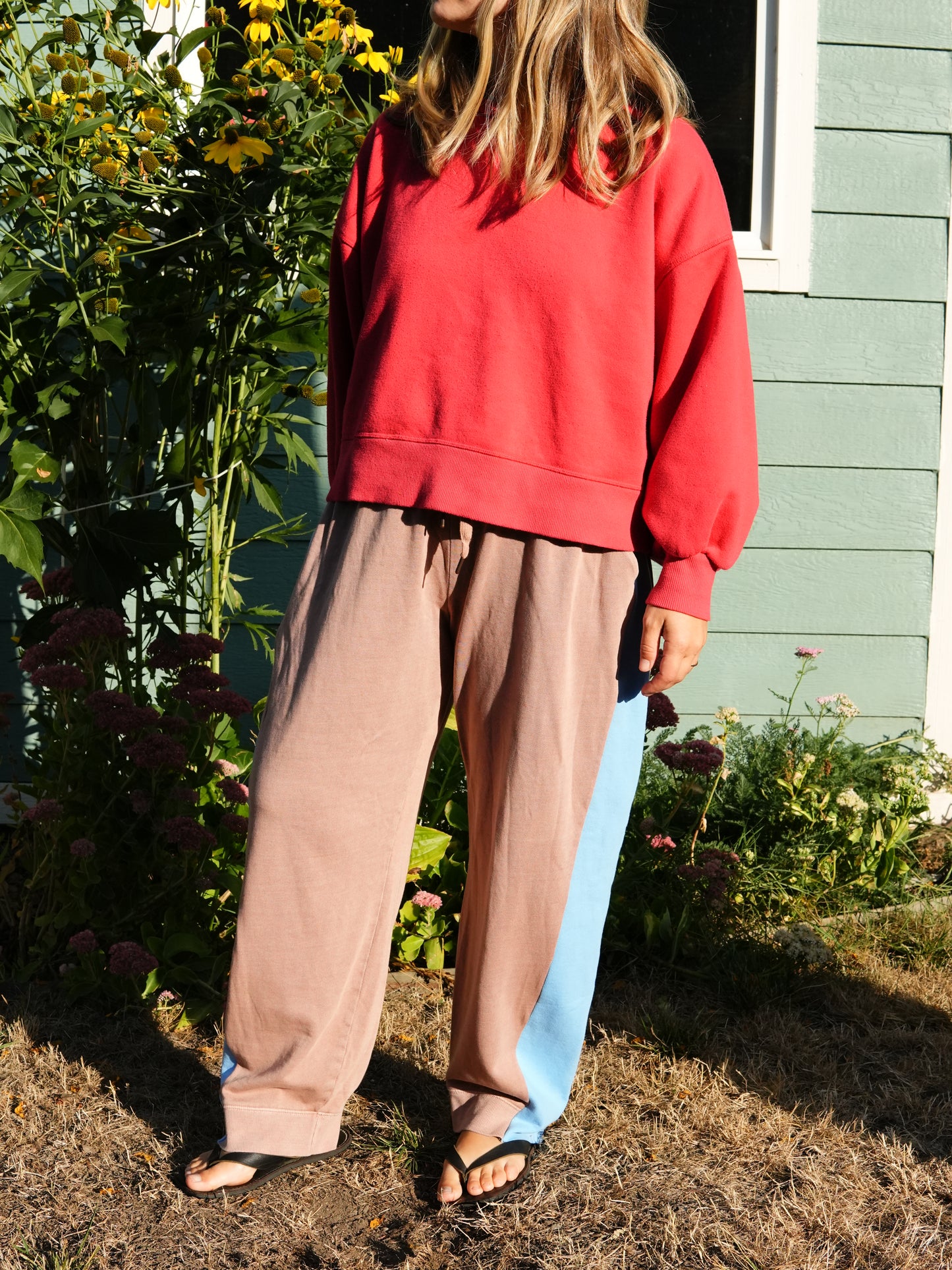 Wedge Sweats #12 (terracotta/sky)