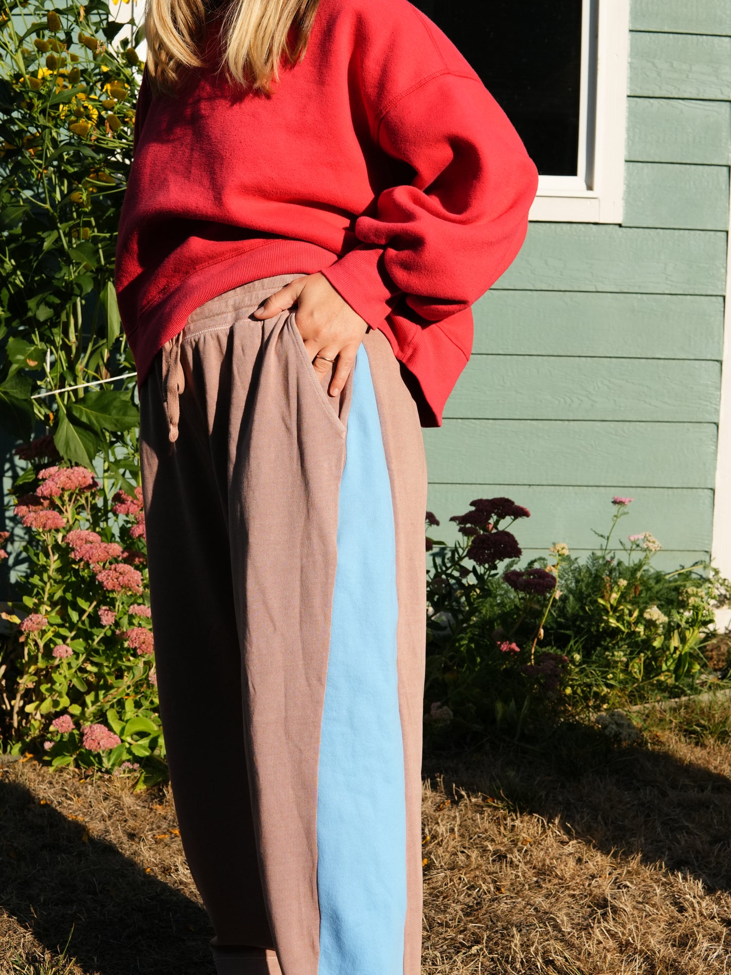 Wedge Sweats #12 (terracotta/sky)