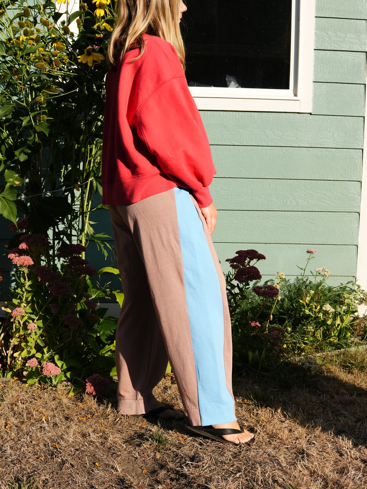 Wedge Sweats #12 (terracotta/sky)