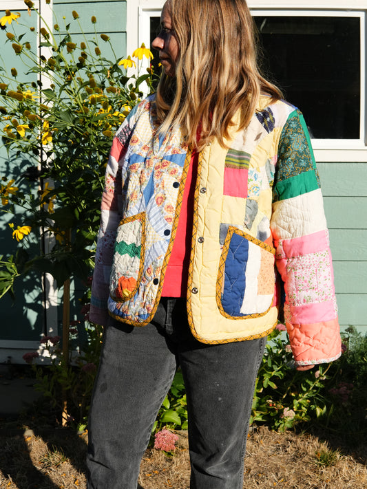 Scrappy Quilt Coat (M/L)
