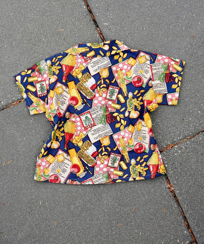 Party Time Fancy Shirt 🎉 Italian Pasta (4/5y)