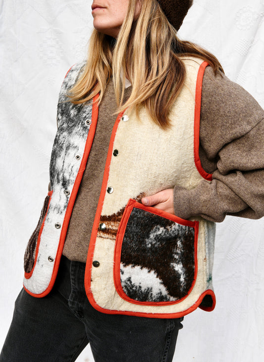 Camo Blanket Vest (S/M)