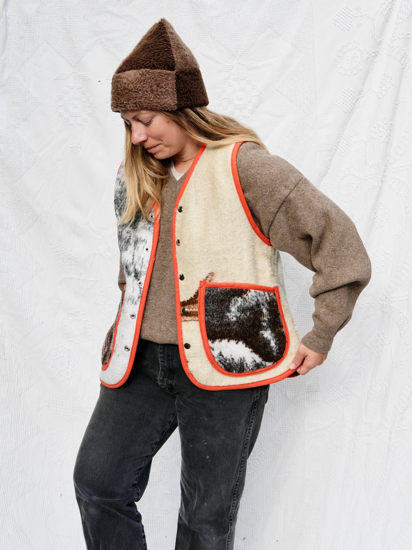 Camo Blanket Vest (S/M)