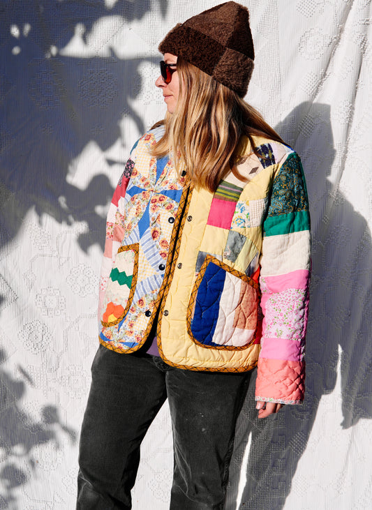 Scrappy Quilt Coat (M/L)