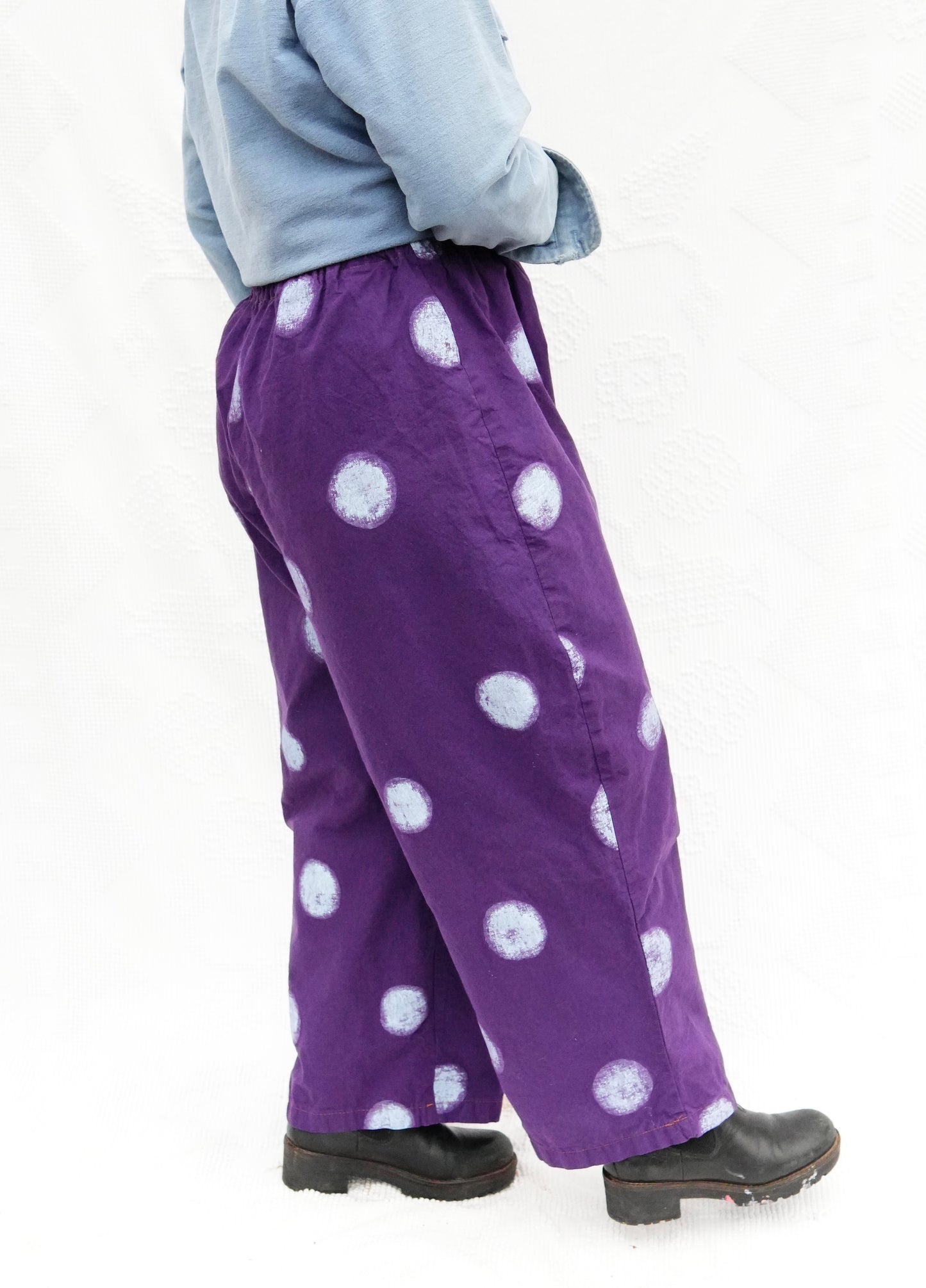 Polka Dot Paint Pants (L)