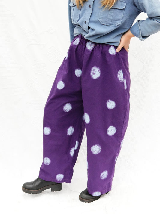 Polka Dot Paint Pants (L)