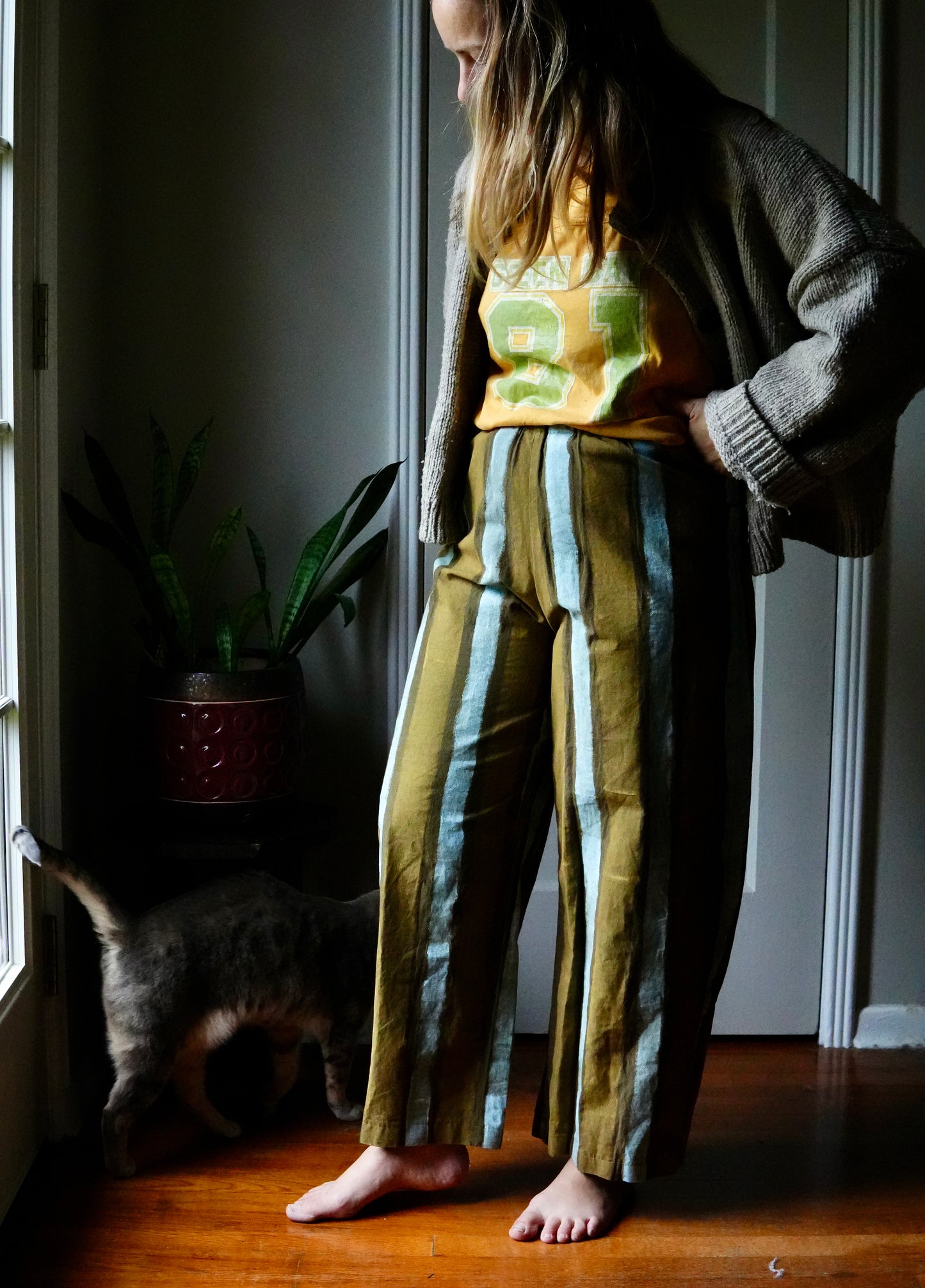 Panter Pants in Sky/Clay (XS/S)