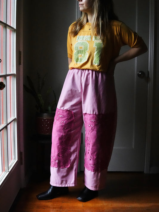 Overdyed Easy Pants M/L (Fuchsia)