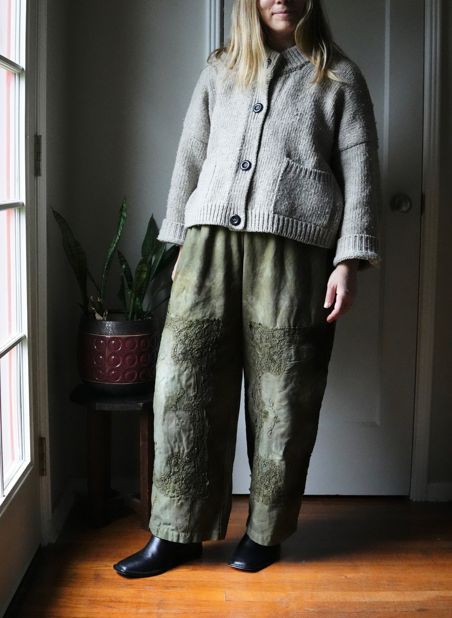 Overdyed Easy Pants L/XL (Moss)