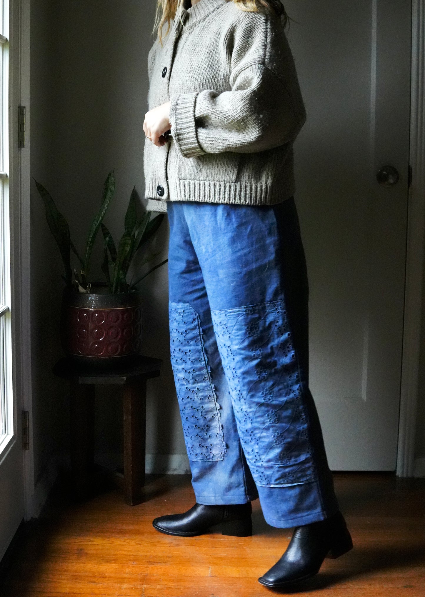 Overdyed Easy Pants S/M (Denim Sky)