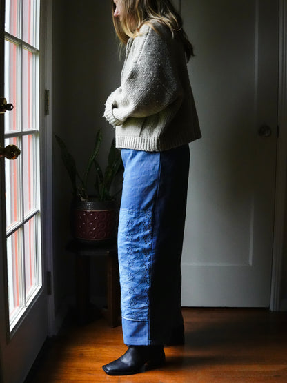 Overdyed Easy Pants S/M (Denim Sky)