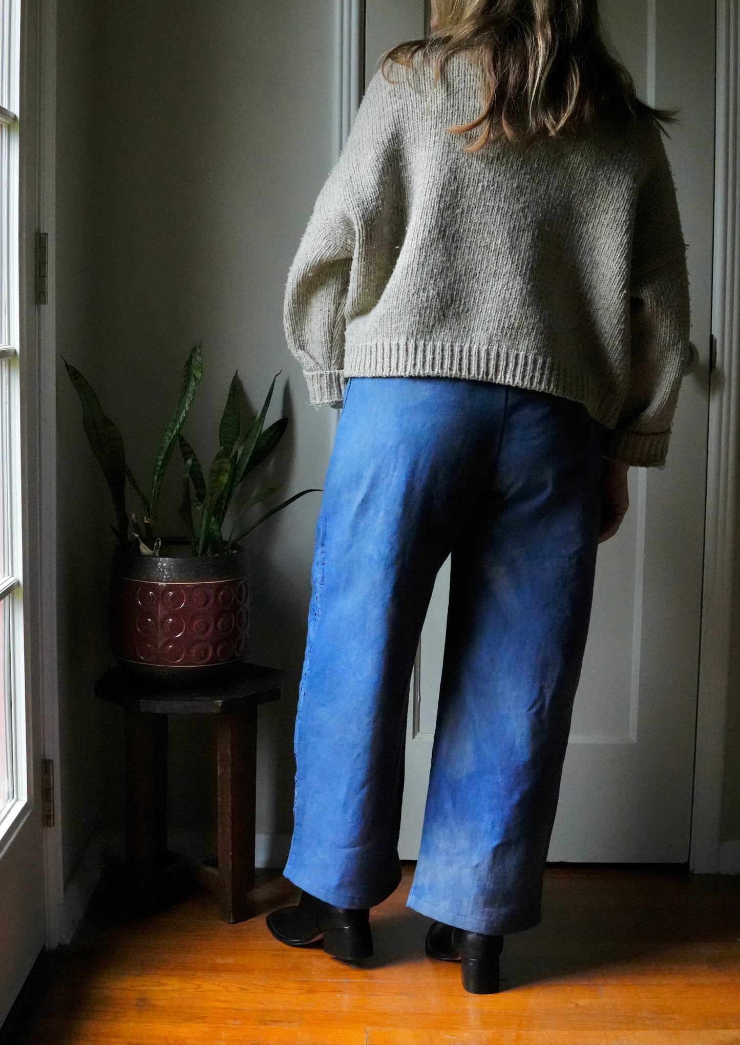 Overdyed Easy Pants S/M (Denim Sky)
