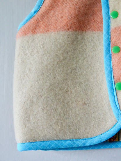 Mini Wool Stripe Vest (2/3Y) *reversible*