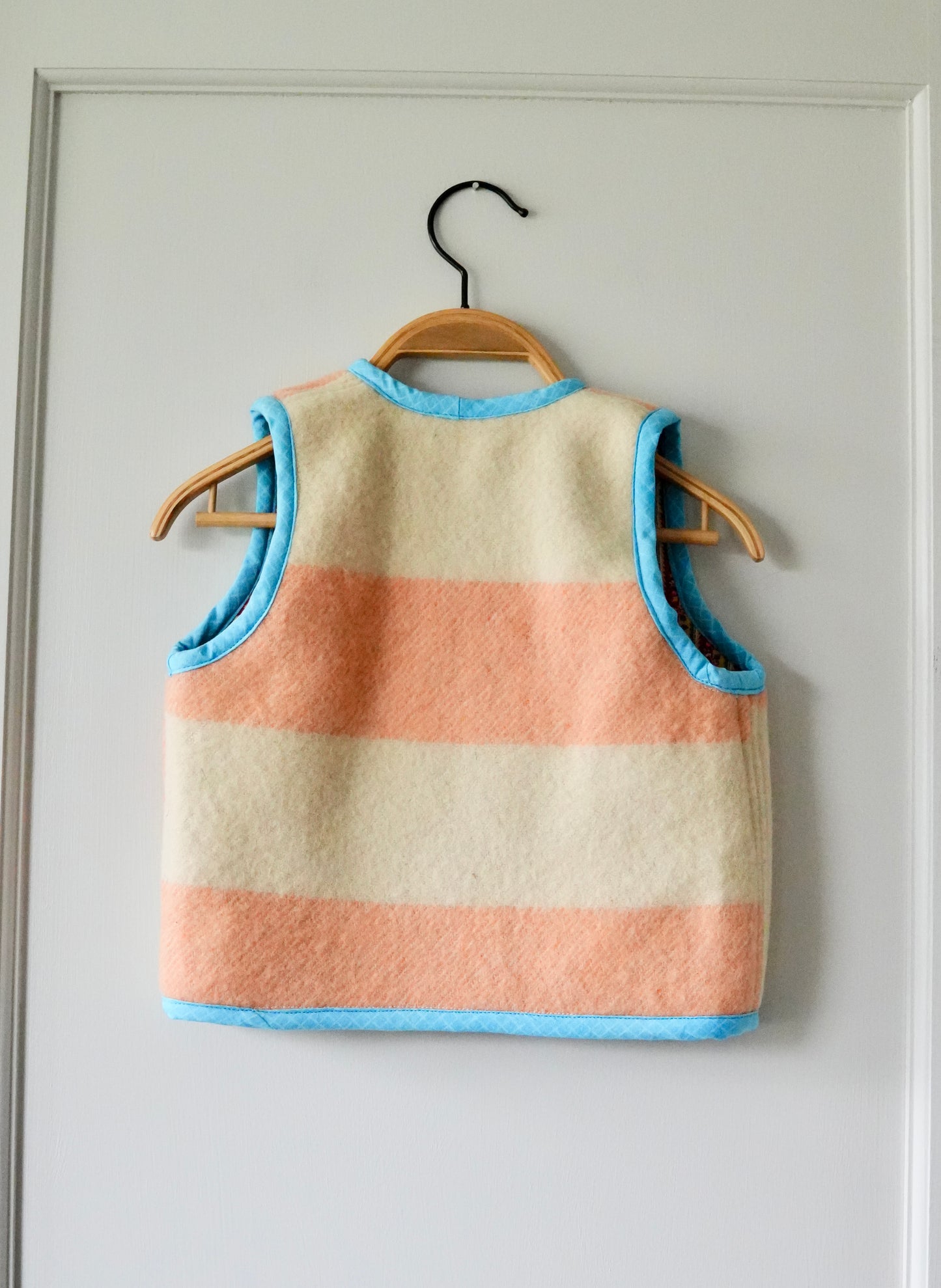 Mini Wool Stripe Vest (2/3Y) *reversible*