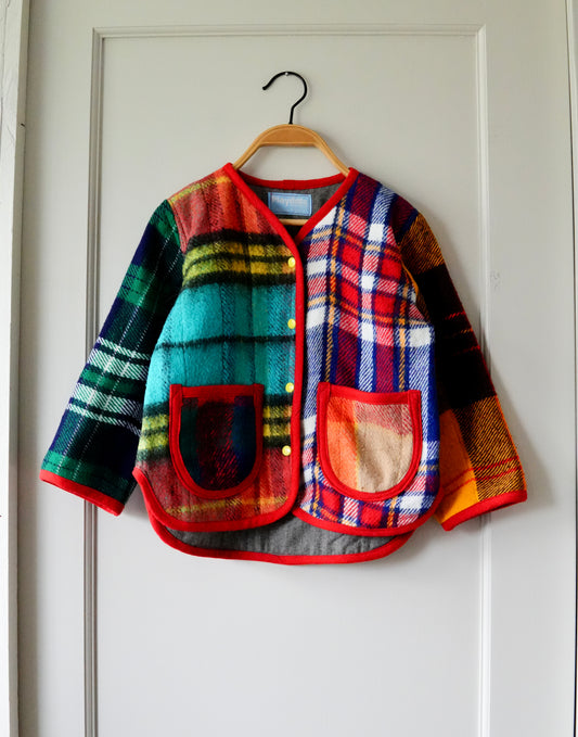 Mixed Plaid Liner Coat (4/5y)