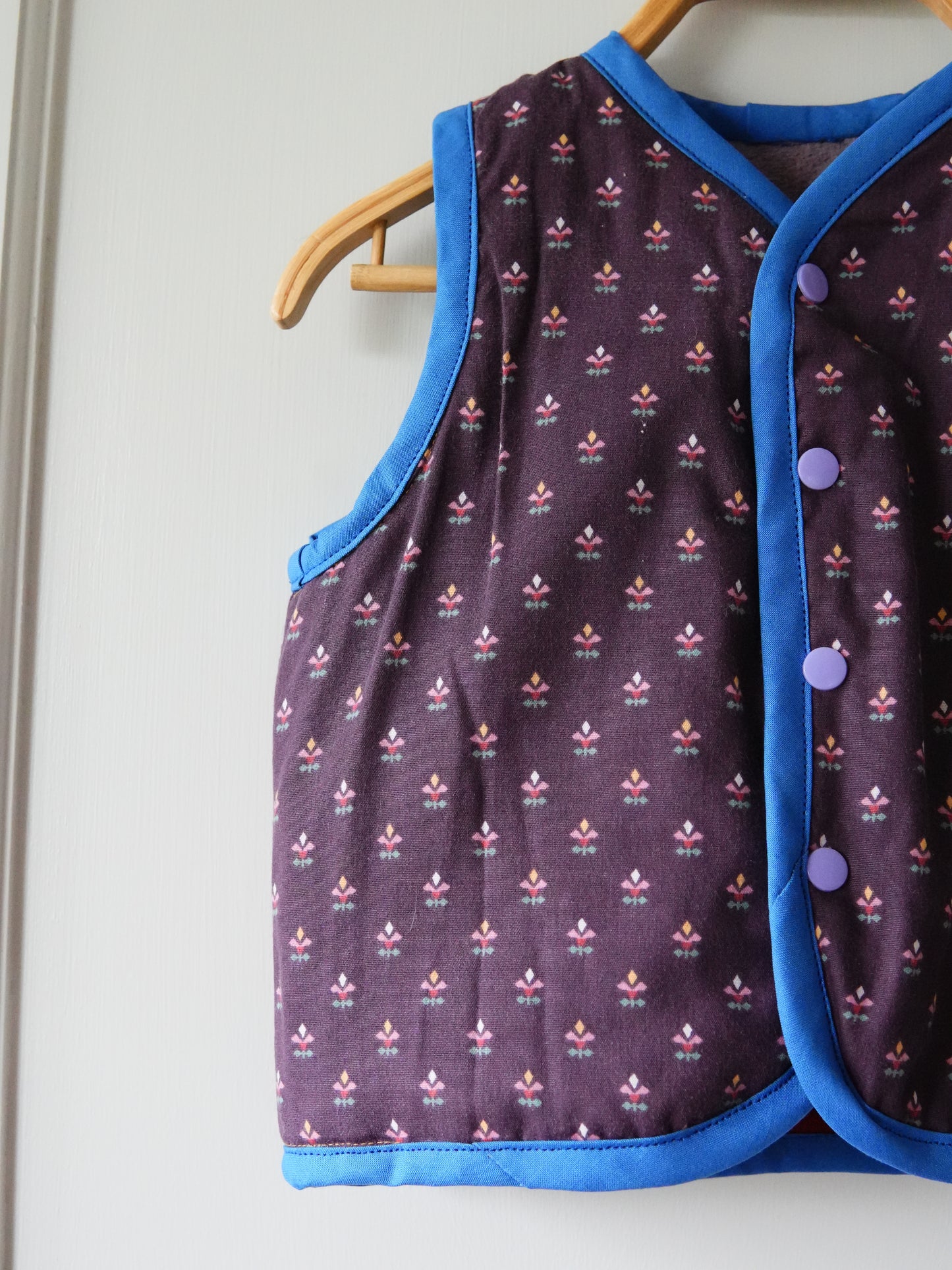 Quilt Vest (2/3Y) *reversible*