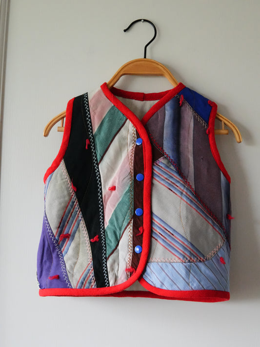 Quilt Vest (2/3Y) *reversible*