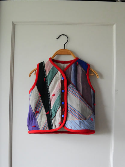 Quilt Vest (2/3Y) *reversible*