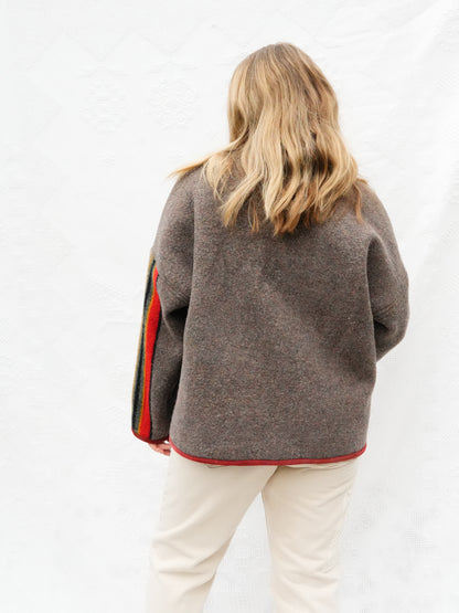 Pendleton Stripe Wool Coat (M)