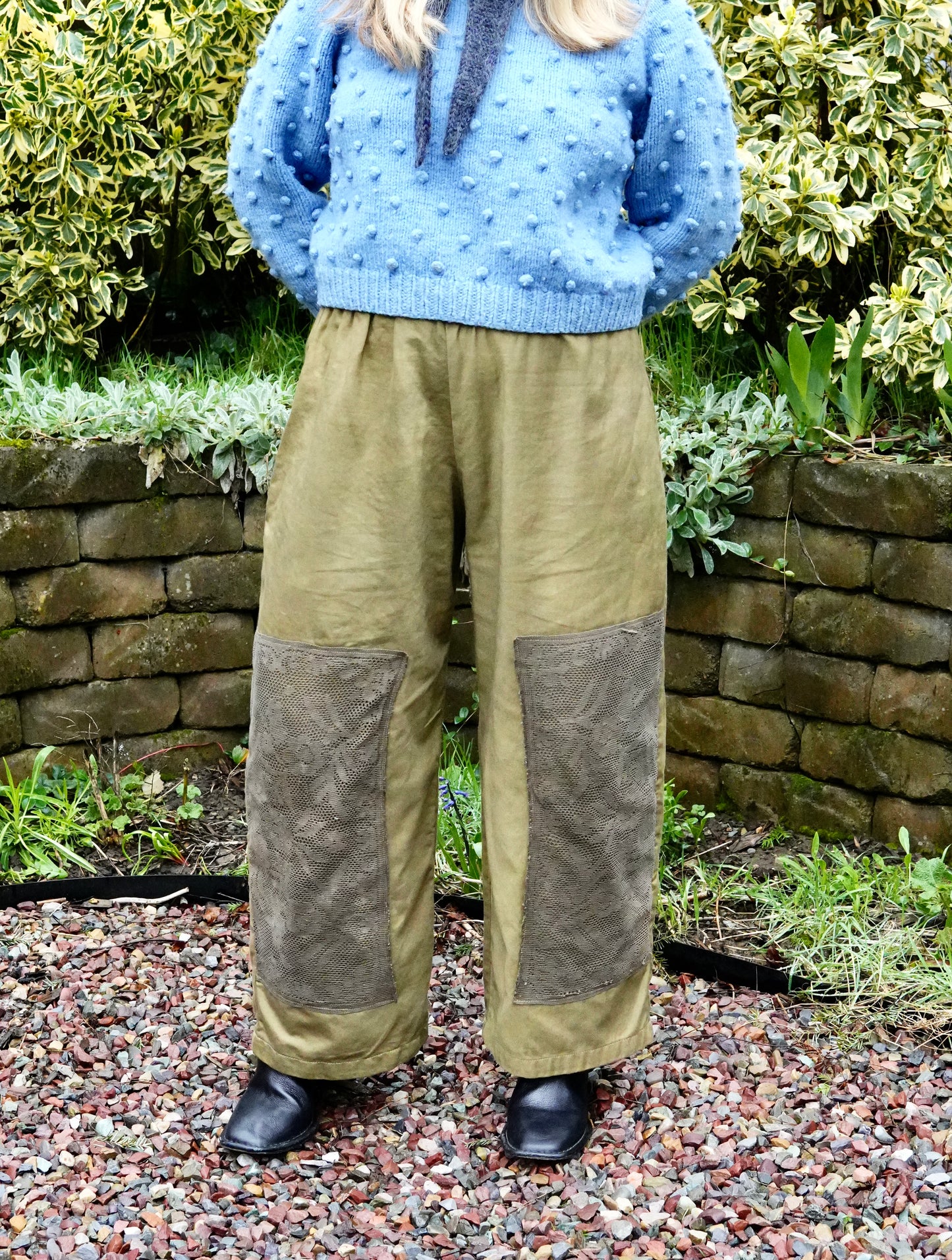 Overdyed Easy Pants M (Olive)