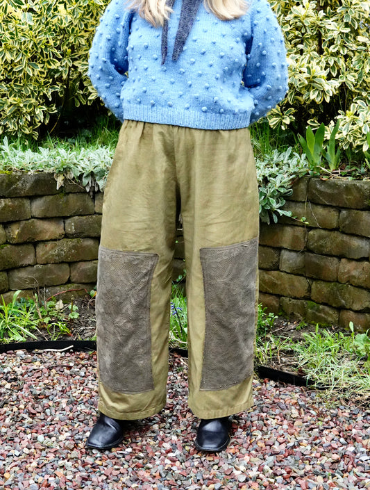 Overdyed Easy Pants M (Olive)