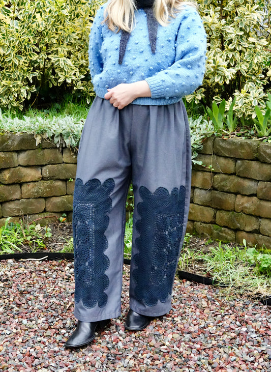 Overdyed Easy Pants L/XL (Slate)