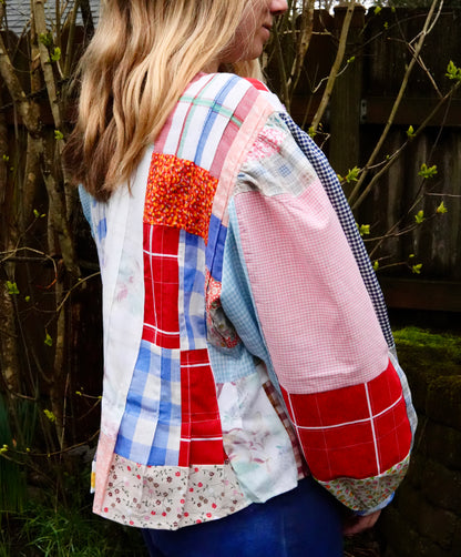 Linen Pleat Blouse (L/XL)