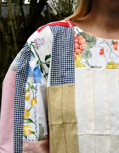 Linen Pleat Blouse (L/XL)